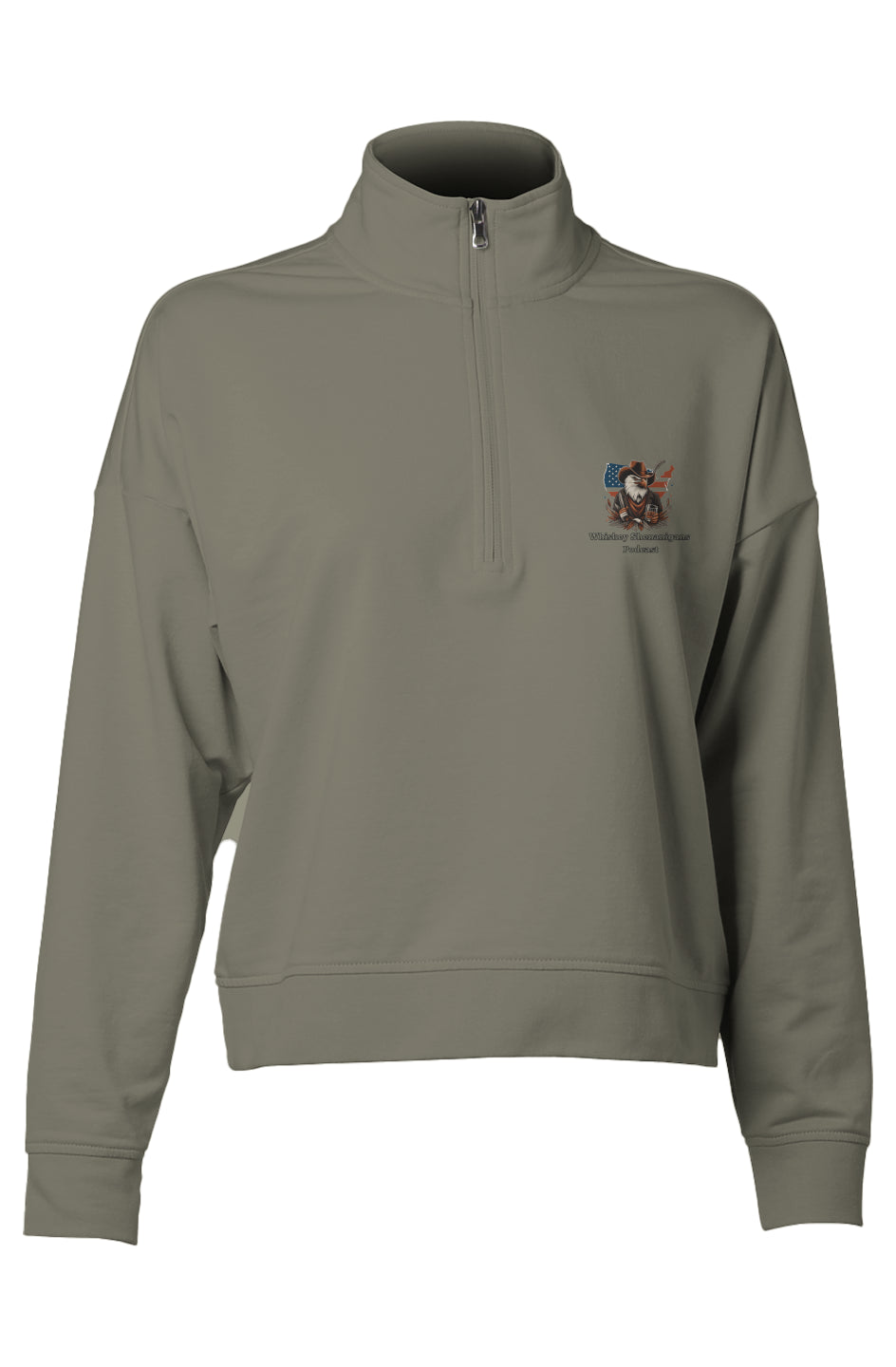 Whiskey Shenanigans Apliiq Womens Perform Quarter Zip